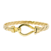 6.5” Pre-owned 9CT Hook & Loop Bangle (22.54g)